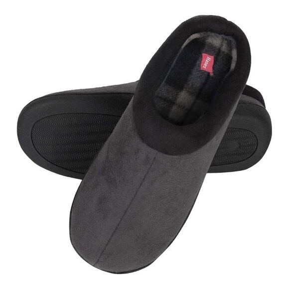 Hanes Mens Memory Foam Indoor Outdoor Microsuede Clog Slipper Size XXL - Picture 1 of 6